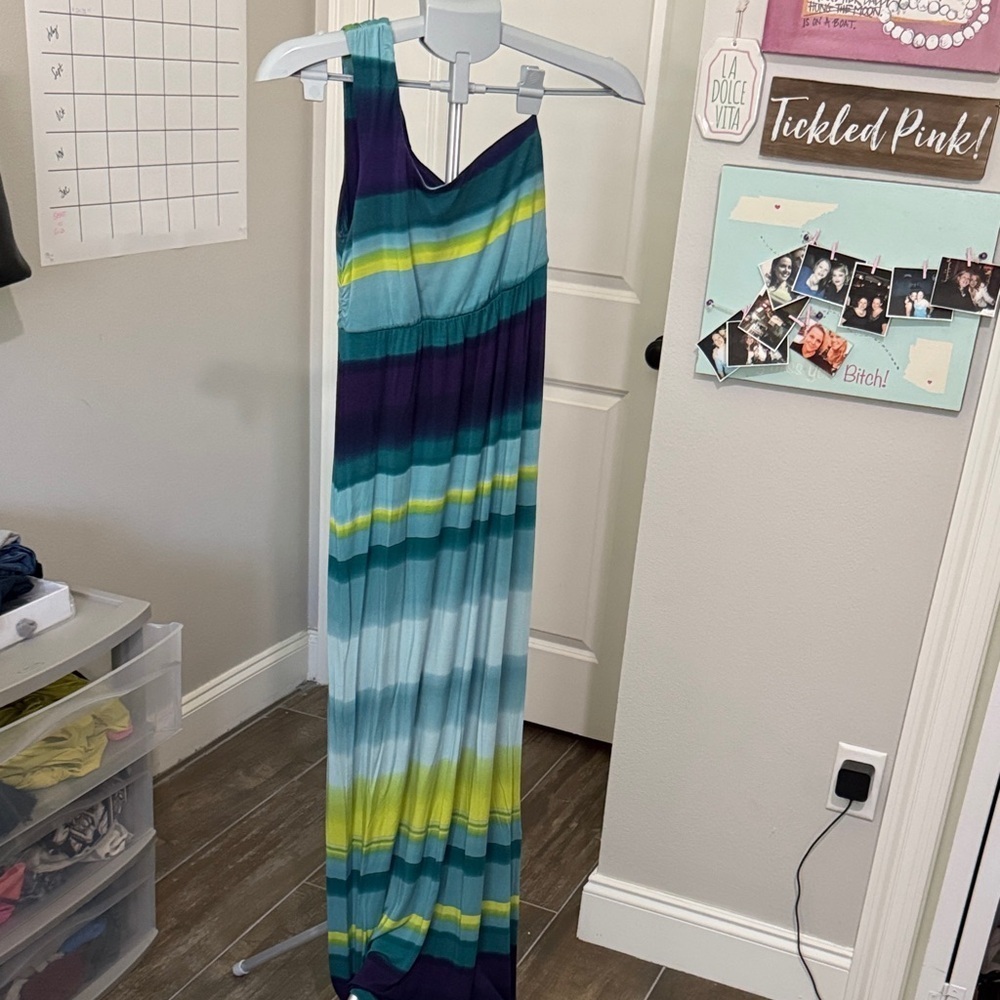 Soma Ombre Dress in green and Teal